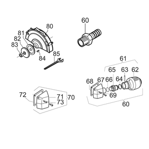 Fig-1 Diagram and Parts List for CP3249-GABSUD  Chicago Pneumatic Grinder
